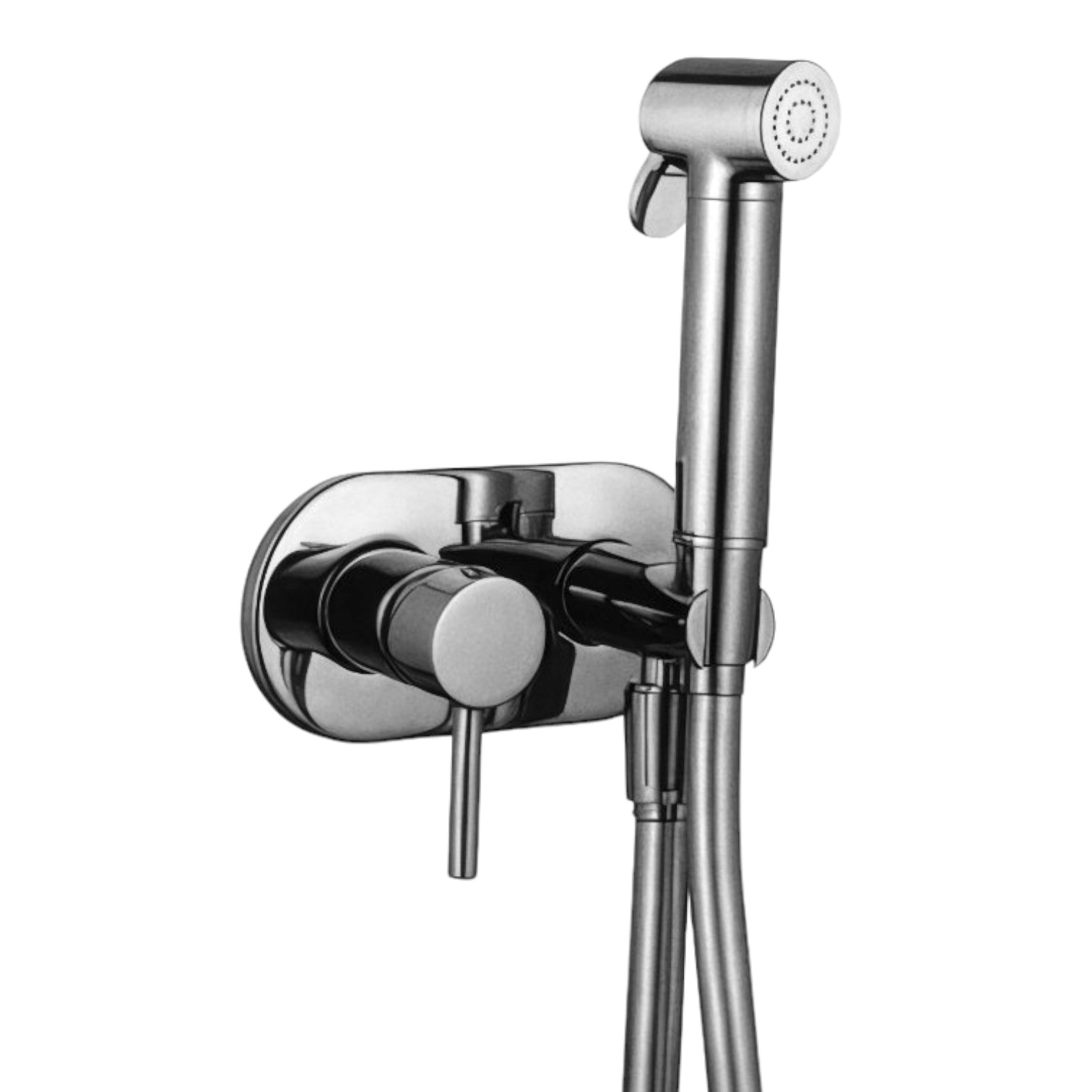 foto del prodotto set miscelatore ad incasso tondo con doccetta wc