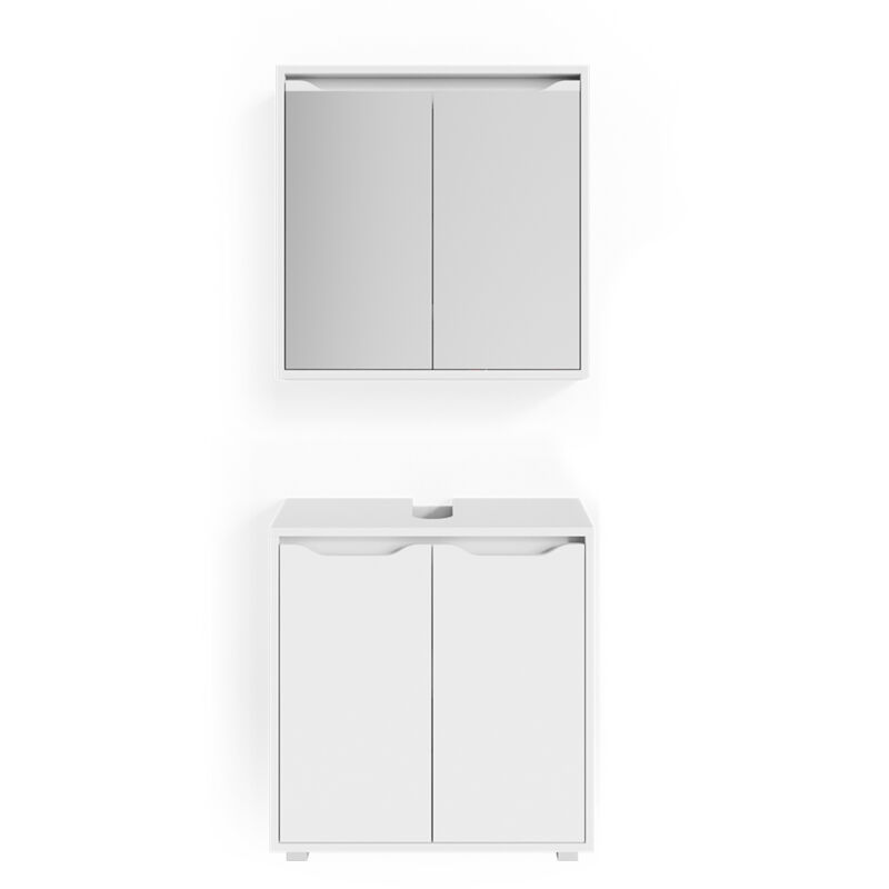 foto del prodotto set mobili bagno ruben, bianco, 2 parti vicco