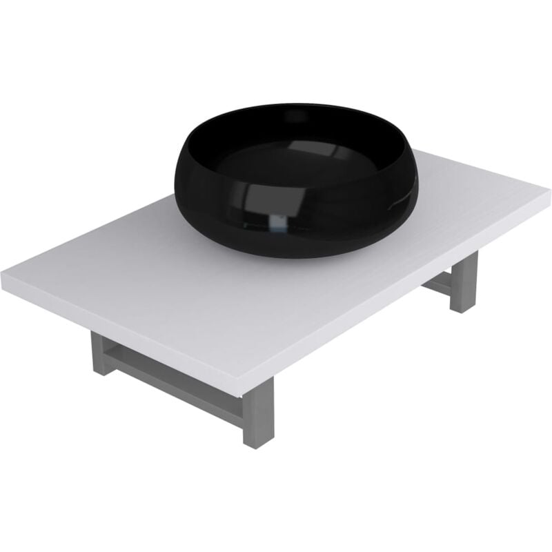 foto del prodotto set mobili da bagno 2 pz ceramica bianco vidaxl