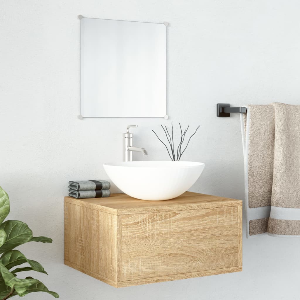 foto del prodotto set mobili da bagno 2 pz rovere in legno multistratocod mxl 108273