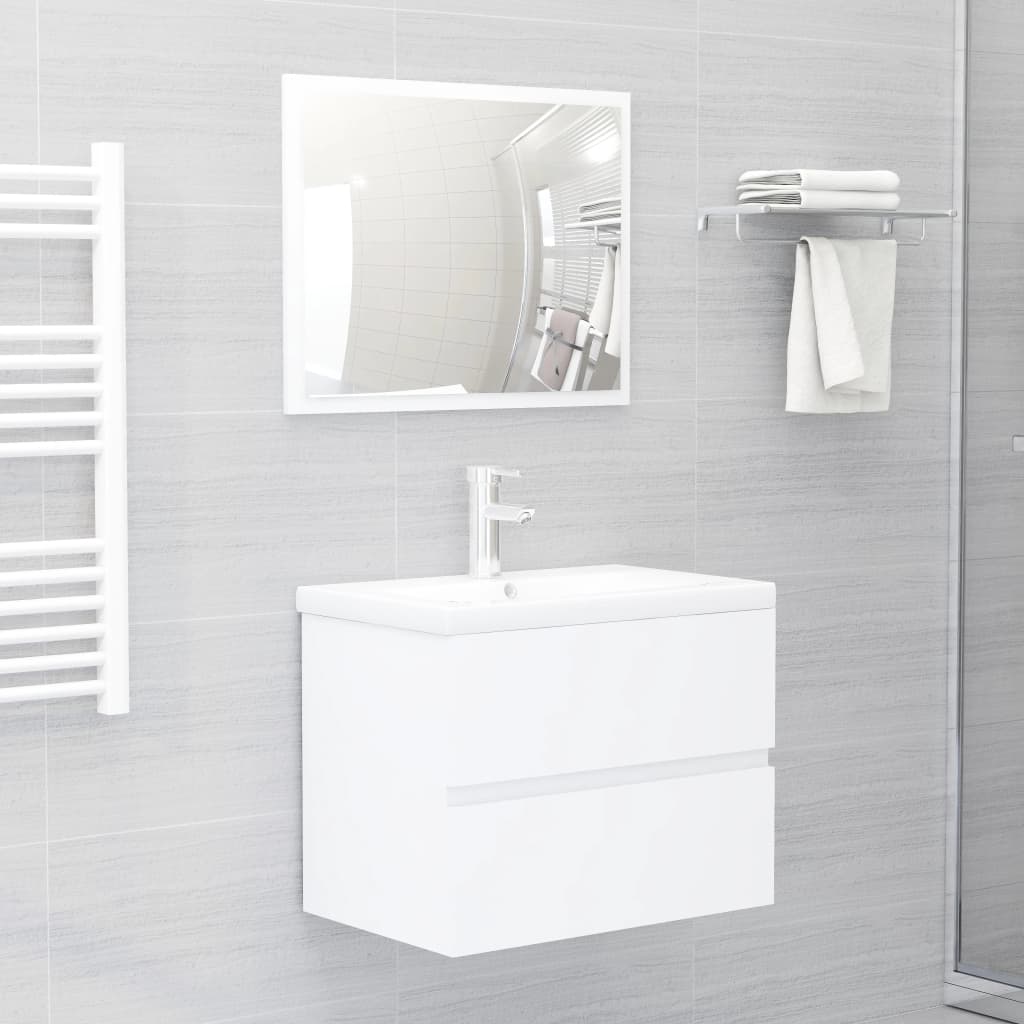 foto del prodotto set mobili da bagno bianco in legno multistrato cod mxl 11522