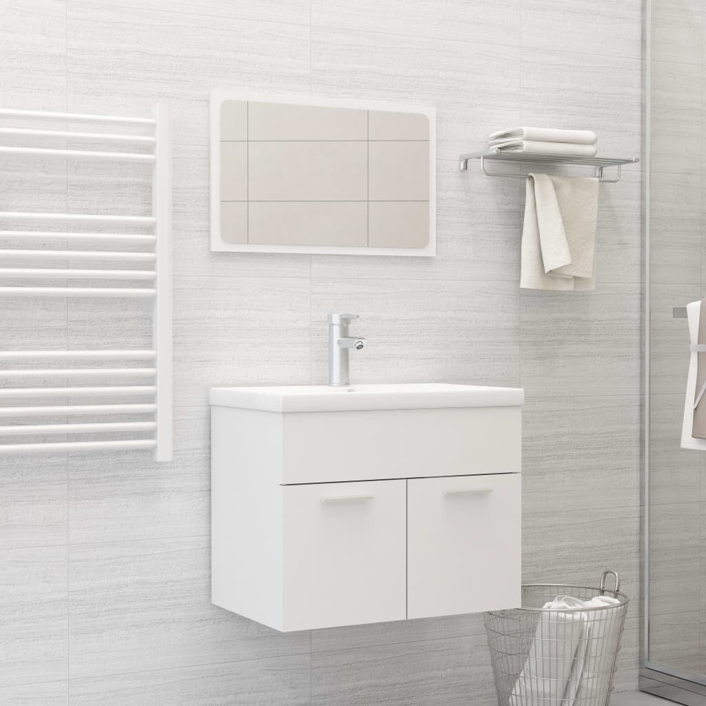 foto del prodotto set mobili da bagno bianco in truciolato cod mxl 71901