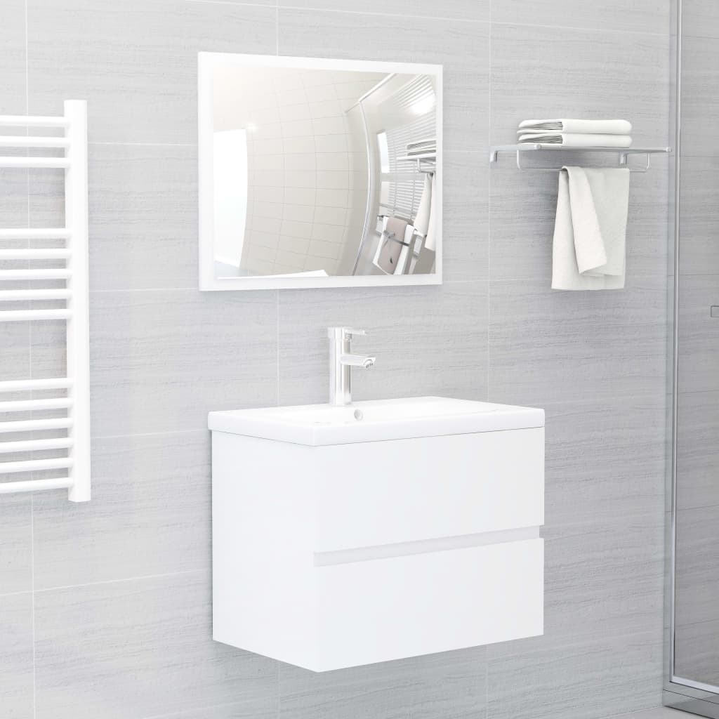 foto del prodotto set mobili da bagno bianco lucido in truciolato cod mxl 7780