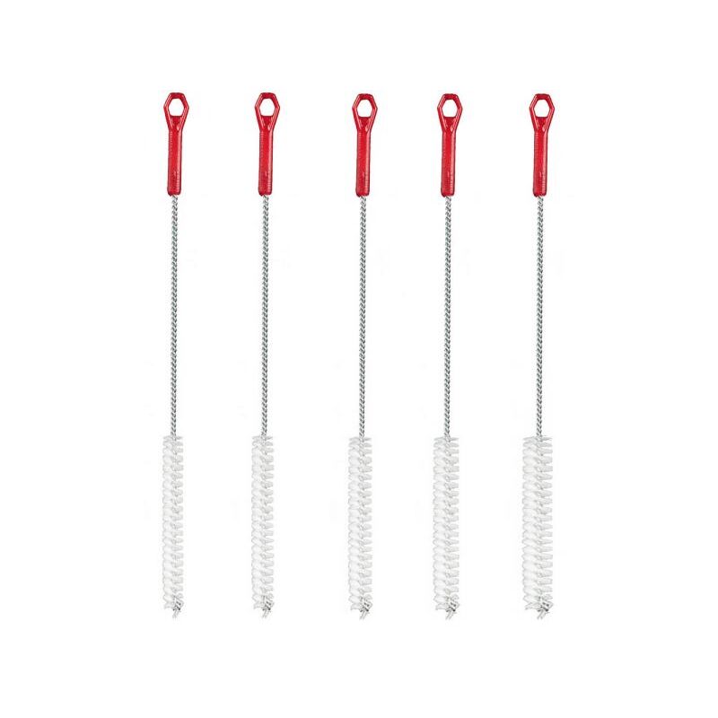 foto del prodotto set n.5 scovolo nylon punta ventaglio pulizia caldaia, bruciatore, stufa
