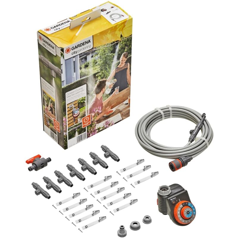 foto del prodotto set nebulizzatore da esterni con frequenza e durata impostabili, ideale per rinfrescarsi 13137 20 gardena