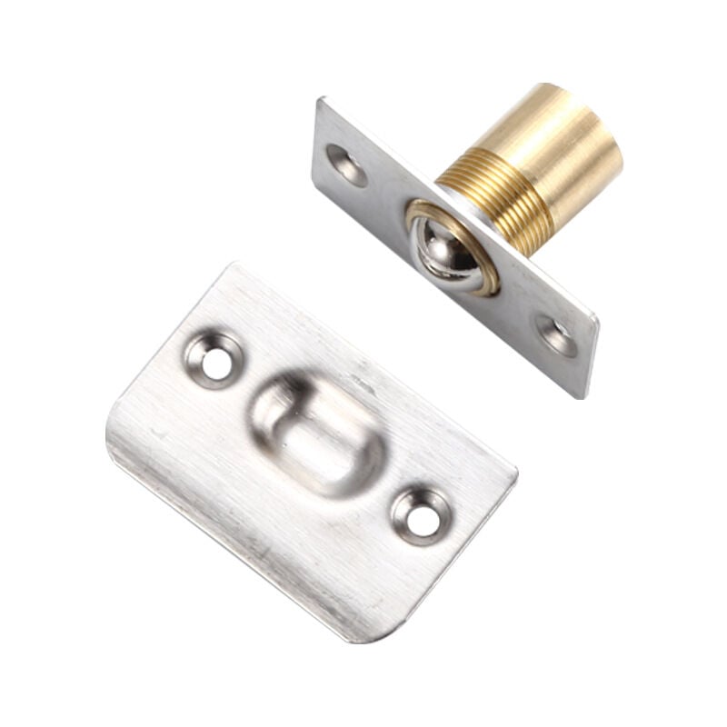 foto del prodotto set of 2 stainless steel door catches with strike adjustable size