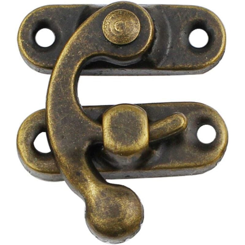 foto del prodotto set of 20 vintage antique style latches antique bronze color with left swing arm