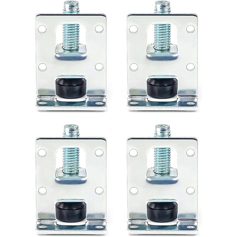 foto del prodotto set of 4 adjustable furniture legs, leveling legs for tables and chairs threaded feet with fixings adjustable leveling feet for furniture, tables,