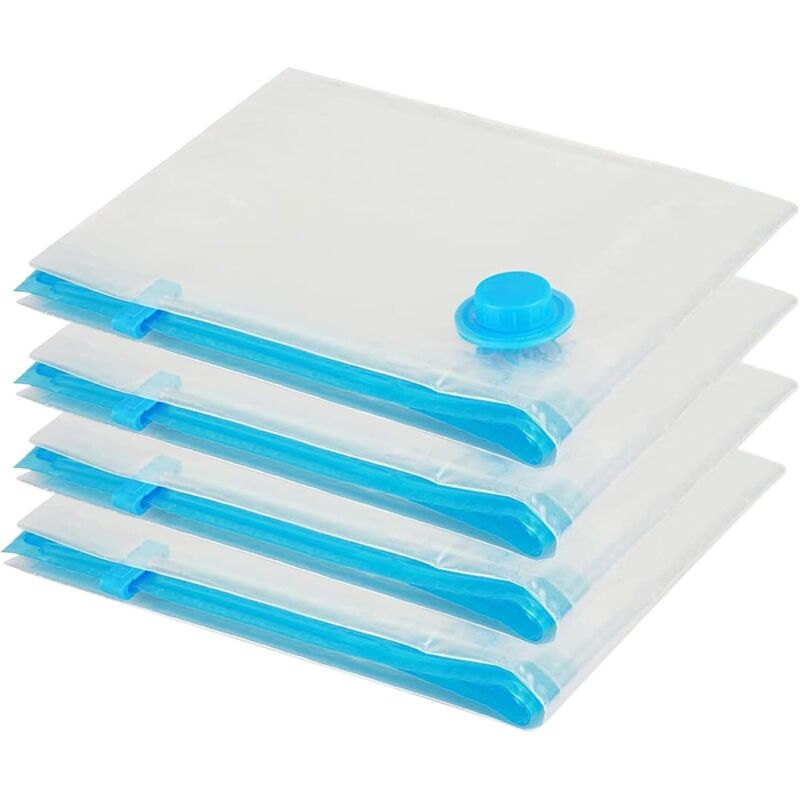 foto del prodotto set of 4 space saving vacuum storage bags 100 x 80 cm for bedding, clothes, duvets, blankets