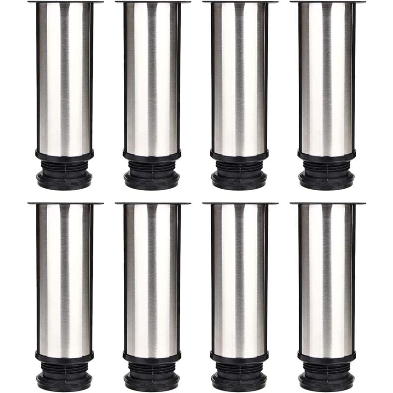 foto del prodotto set of 8 furniture feet, adjustable kitchen feet 50 mm height 150 mm