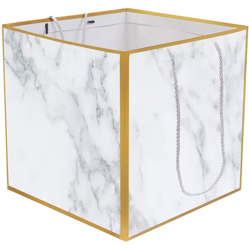 foto del prodotto set of 8 premium extra large marble gift bags, 29cm square giant gift bag, large xl large gift bag, extra large gift bags, reusable large size