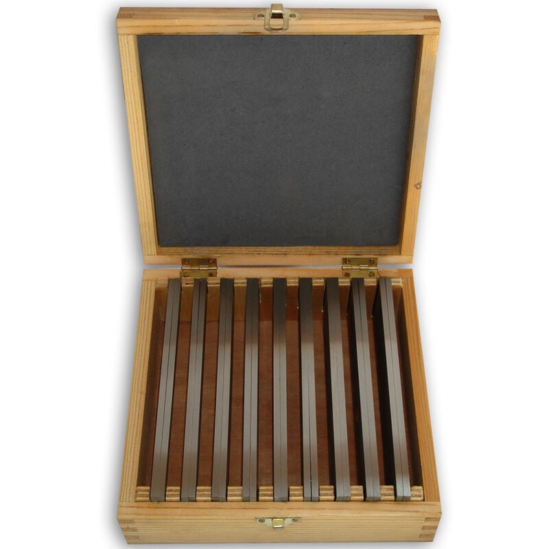 foto del prodotto set parallele acciaio temprate rettificate morsa fresa 18 pz. sogi spessori morsa