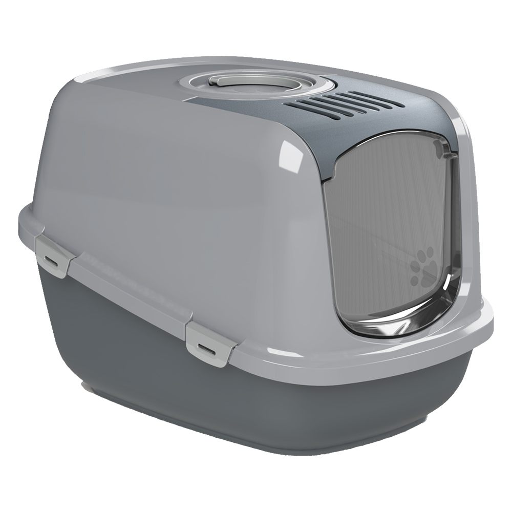 foto del prodotto set peewee ecodome toilette lettiera paletta grigio