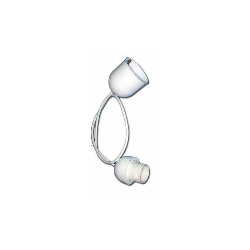 foto del prodotto set pendente bianco e27 lunghezza 80 cm