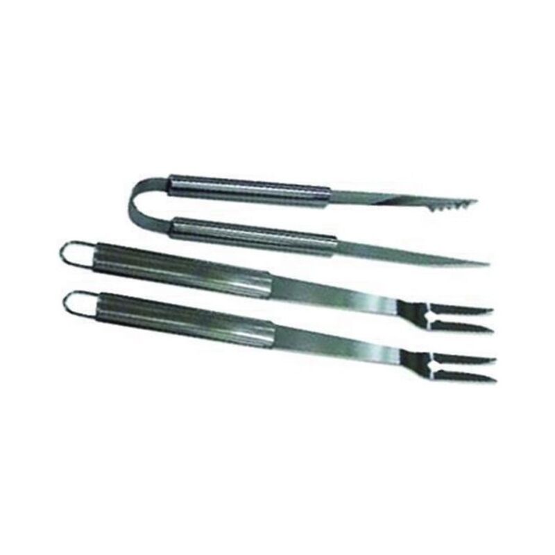 foto del prodotto set per barbecue x set 3 pezzi acciaio blinky