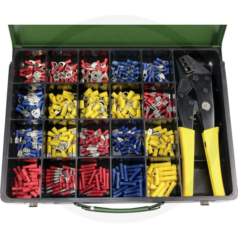 foto del prodotto set per crimpatura professionale da 400 pezzi con crimpatrice