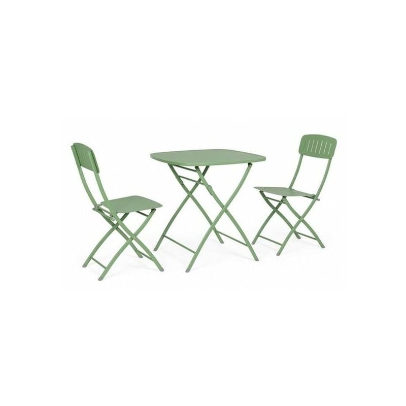 foto del prodotto set per esterno bizzotto bistrot yvonne verde salvia 3pz 803568