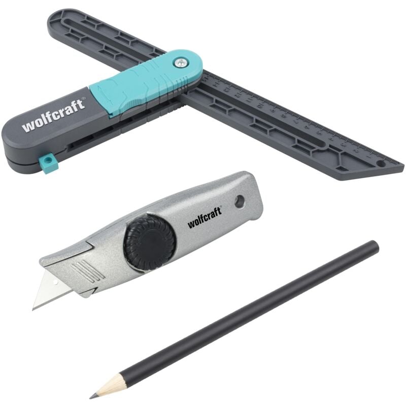 foto del prodotto set per la posa di pavimenti in vinile, 3 pz. i 6978000 i per la posa precisa di pavimenti in vinile con spessore massimo di 6 mm - wolfcraft