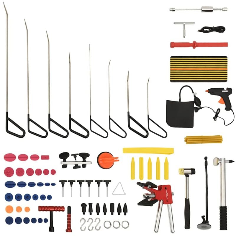 foto del prodotto set per rimozione ammaccature senza verniciatura 75 pz vidaxl