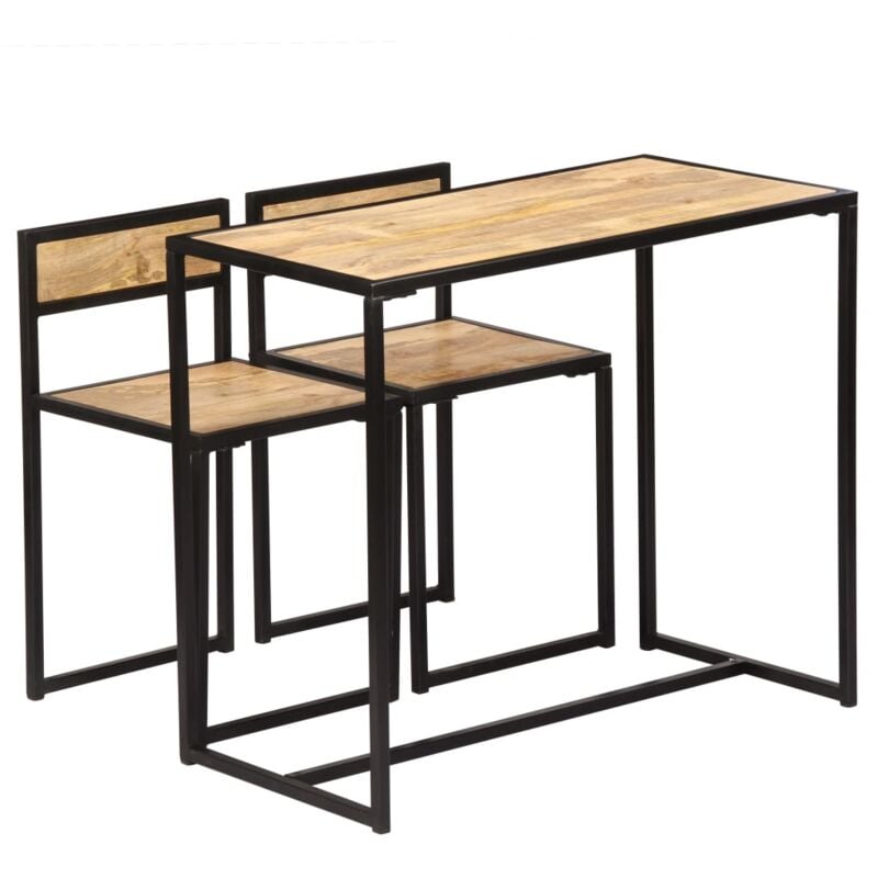 foto del prodotto set per sala da pranzo 3 pz in legno massello di mango vidaxl