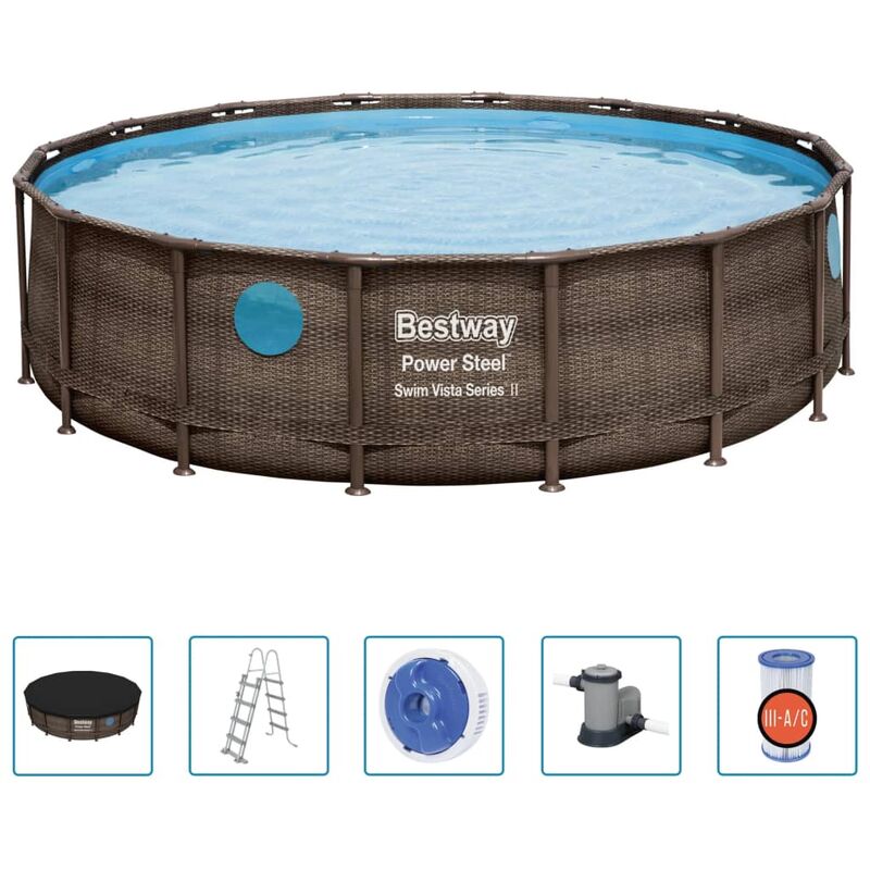 foto del prodotto set piscina power steel 488x122 cm bestway