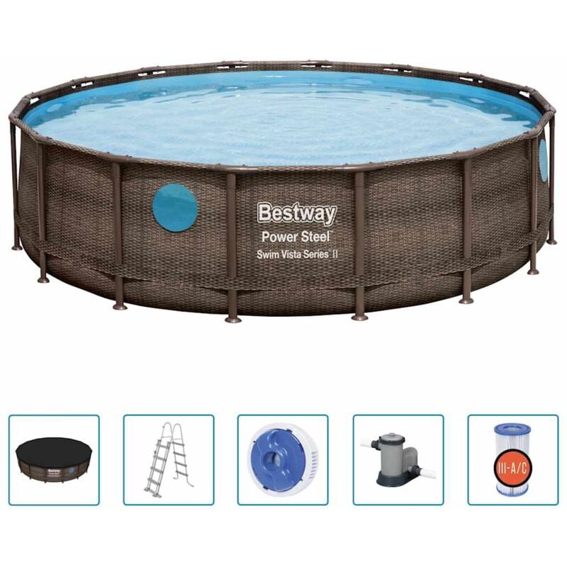 foto del prodotto set piscina power steel 488x122 cm bestway