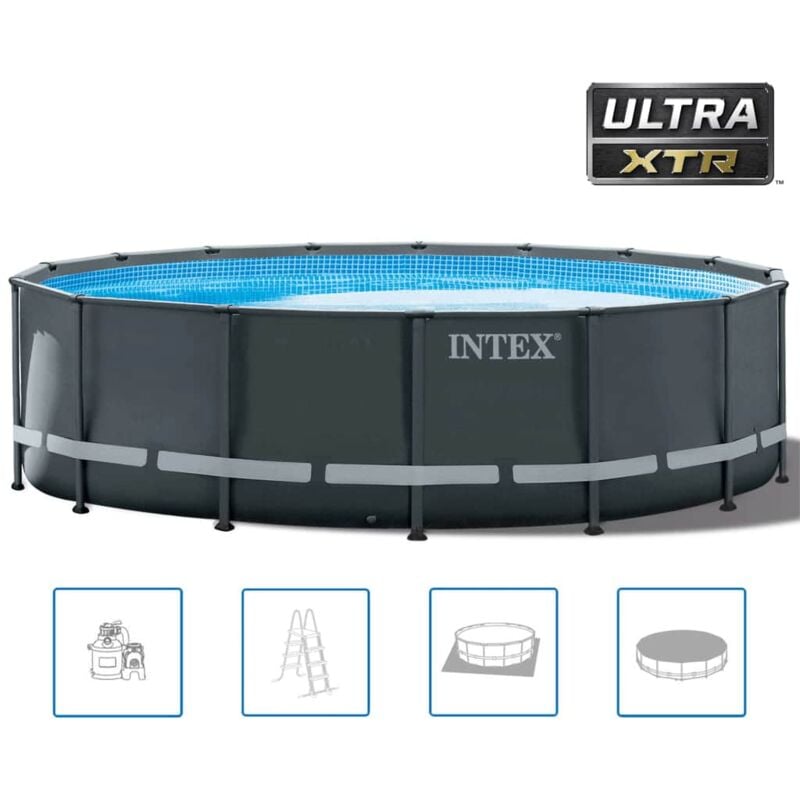 foto del prodotto set piscina rotonda con telaio ultra xtr 488x122 cm intex