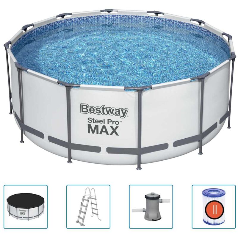 foto del prodotto set piscina rotonda steel pro max 366x122 cm bestway