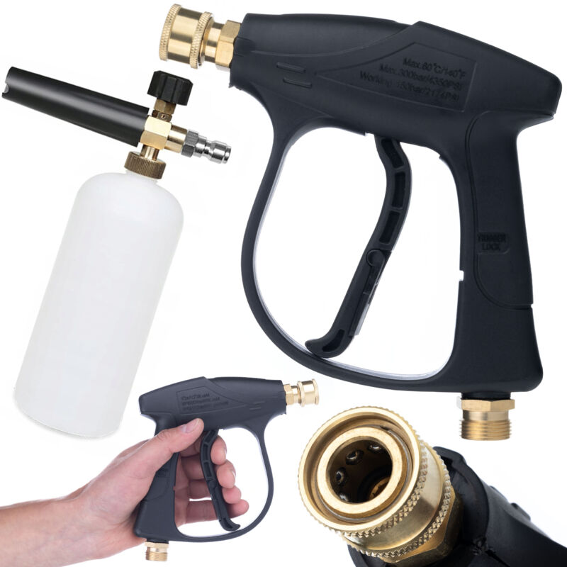 foto del prodotto set pistola idropulitrice 4350psi 22mm pistola schiuma 1000ml per idropulitrice
