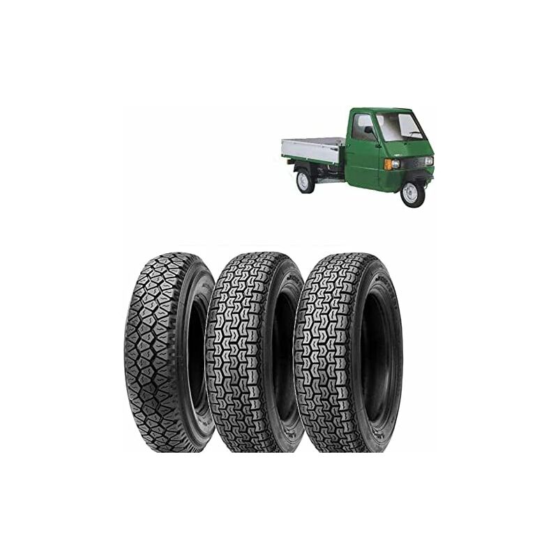 foto del prodotto set pneumatici 4.00 12 pr8 compatibili con ape piaggio tm 703 anteriore posteriori 