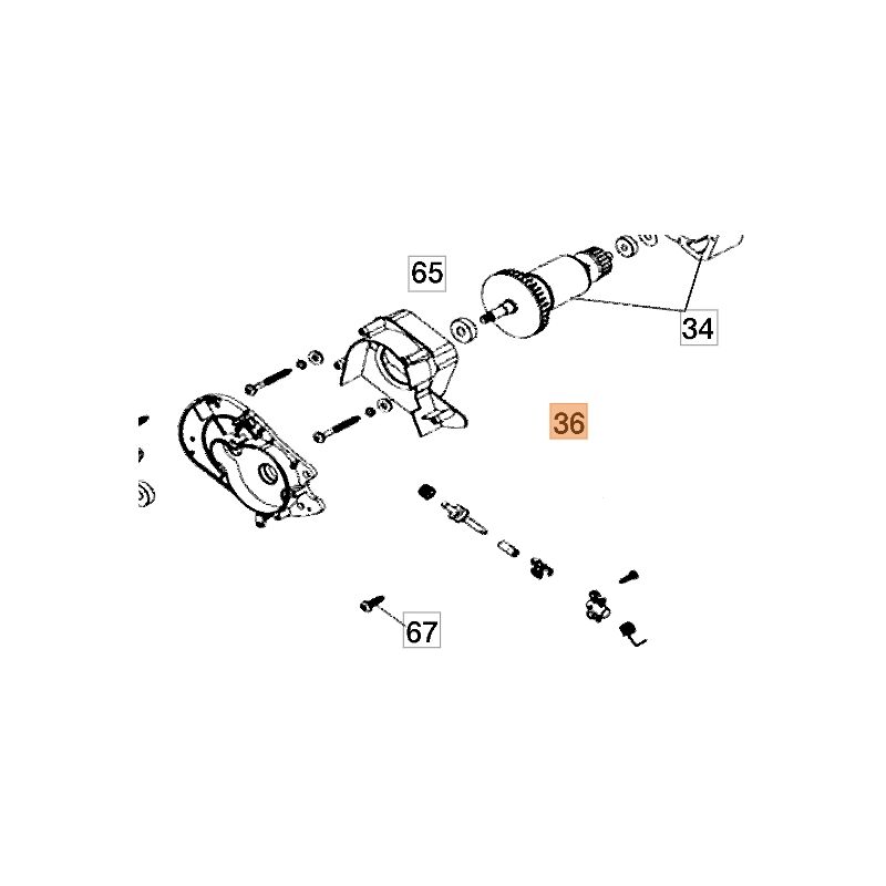 foto del prodotto set pompa originale motore rasaerba tagliaerba tosaerba oleoamac yt000029