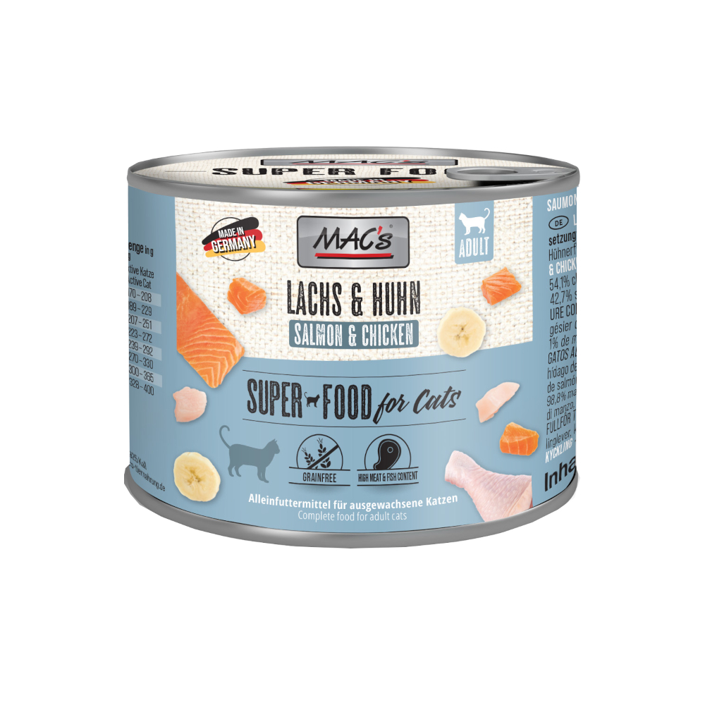 foto del prodotto set prova mac s 6 x 200 g umido per gatto salmone pollo