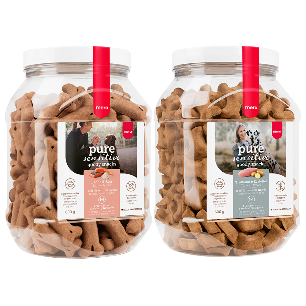 foto del prodotto set prova mera pure goody snacks per cani - set 2 x 600 g