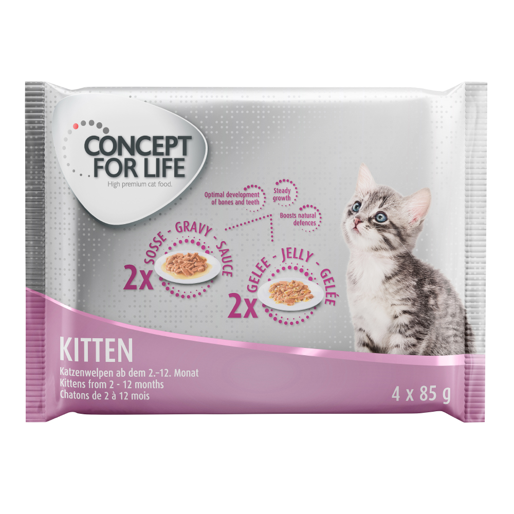 foto del prodotto set prova misto concept for life 4 x 85 g kitten