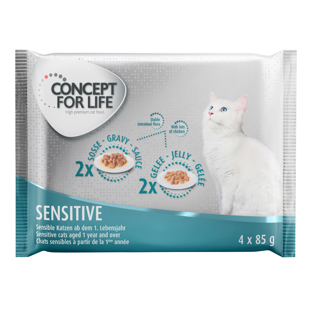 immagine 0 del prodotto set prova misto concept for life 4 x 85 g sensitive