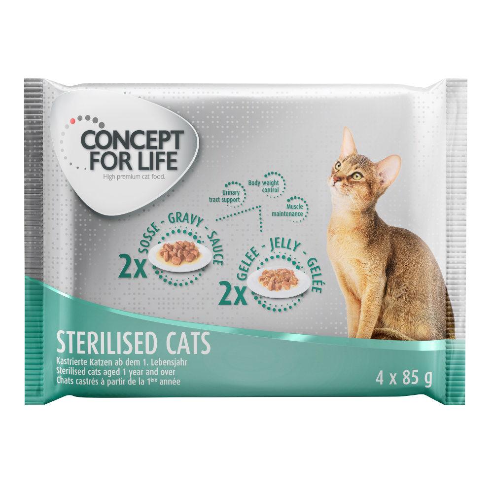 foto del prodotto set prova misto concept for life 4 x 85 g sterilised