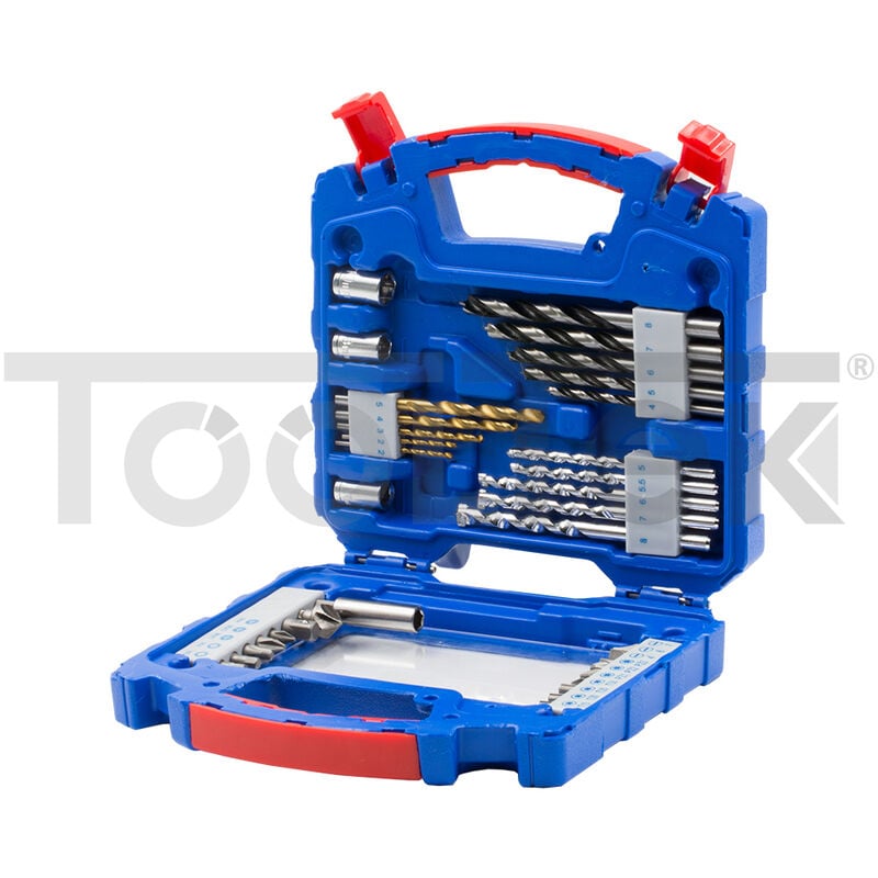 foto del prodotto set punte 36pz accessori avvitatura foratura fero muro legno krino start