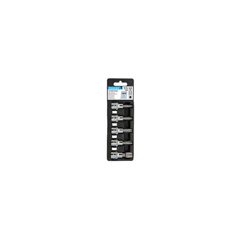 foto del prodotto set punte torx innesto chiave a bussola 3 8 5 pezzi misura da t40 a t60 prezzo