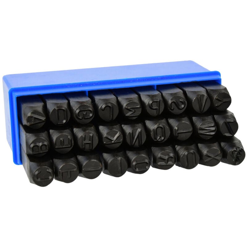 foto del prodotto set punzoni stampini numeri cifre 27pz 10mm geko g01815