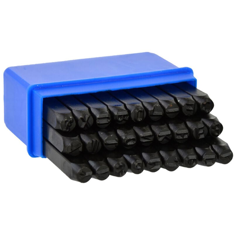 foto del prodotto set punzoni stampini numeri cifre 27pz 5mm geko g01809