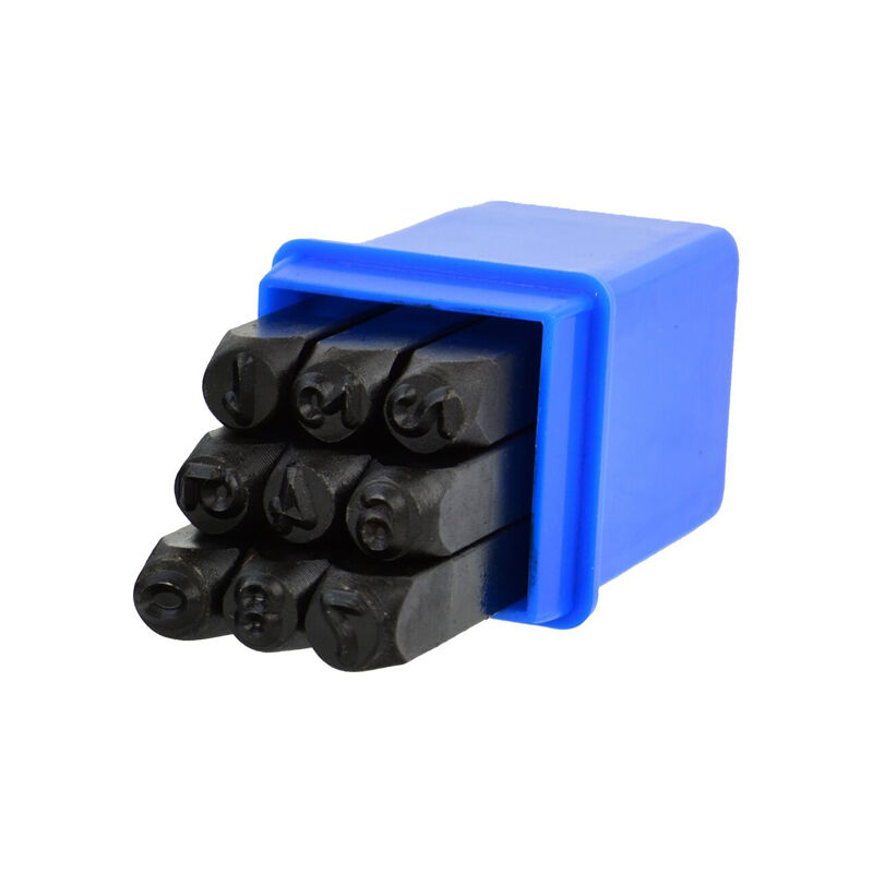 foto del prodotto set punzoni stampini numeri cifre 9pz 6mm geko g01810