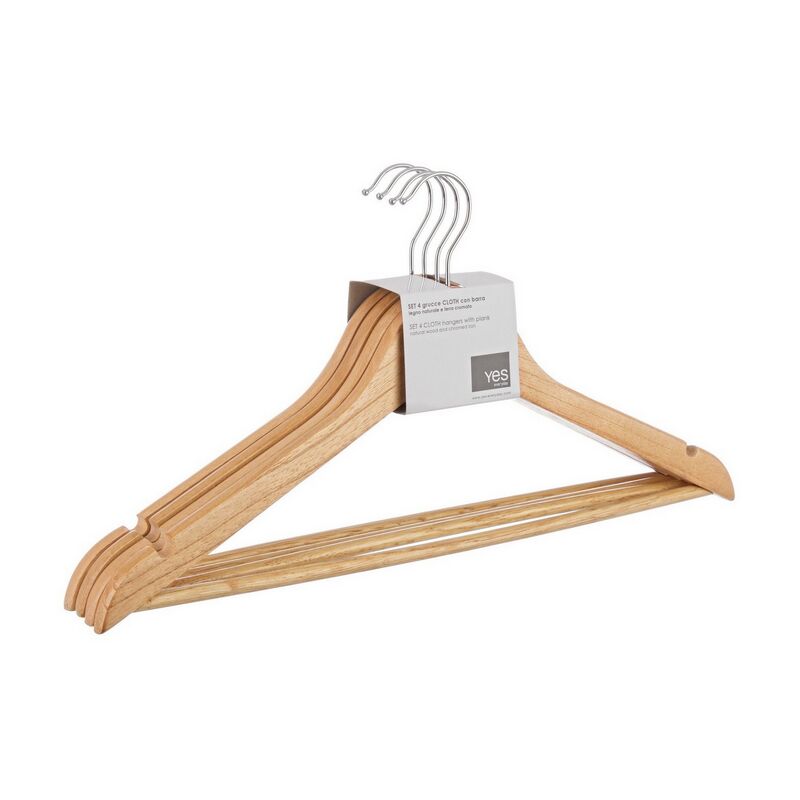 foto del prodotto set quattro grucce cloth naturale