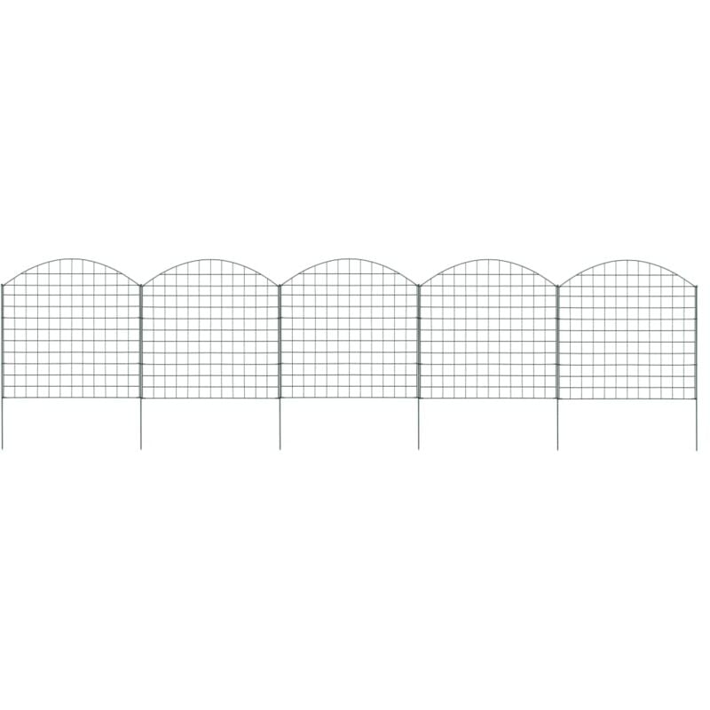 foto del prodotto set recinzione ad arco per stagno in acciaio verde varie dimensioni dimensioni 77.5 x 78.5 cm