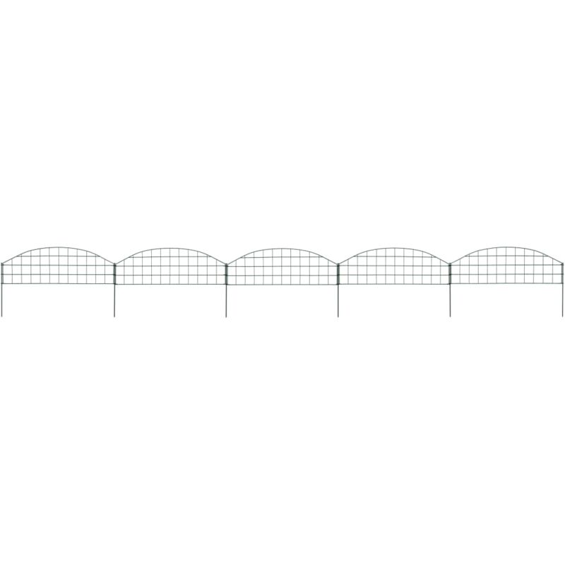 foto del prodotto set recinzione da giardino ad arco 77,3x26 cm verde vidaxl