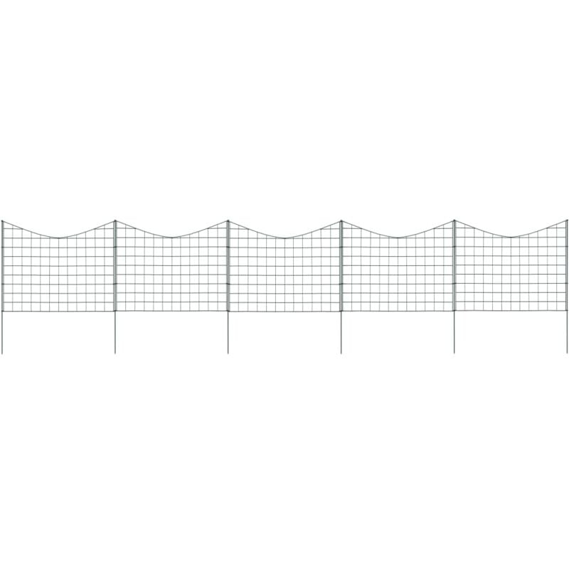 foto del prodotto set recinzione da giardino ad arco invertito 77,5x64 cm verde - vidaxl