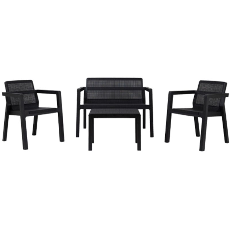 foto del prodotto set resina riviera antracite 4p 593