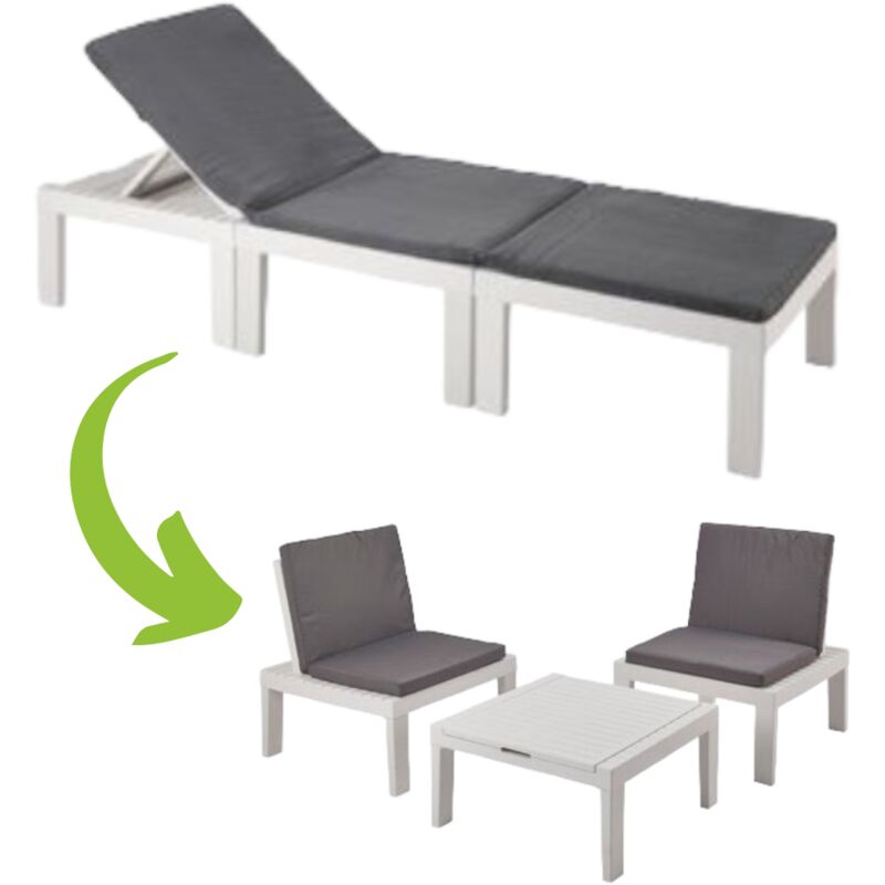 foto del prodotto set resina salottino duetto 3 in 1