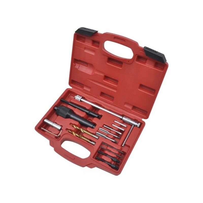 foto del prodotto set rimozione candele candelette 16 pezzi utensili estrazione candele auto