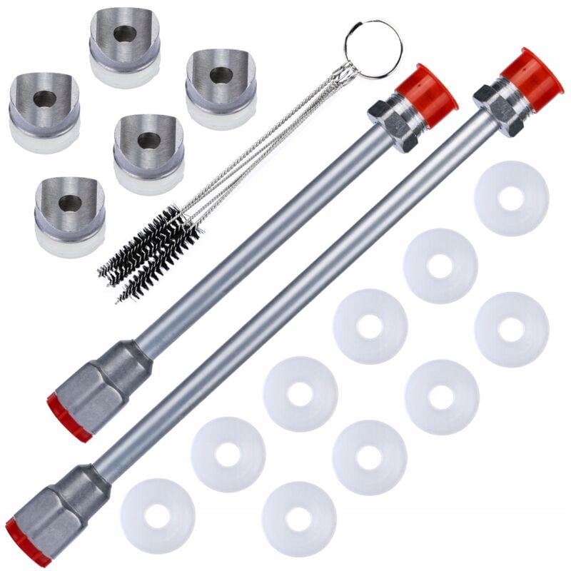 foto del prodotto set rosfix lancia per unit di verniciatura 30cm 50cm 10x guarnizione spazzole per pulizia pistola di verniciatura 5xpresa copriugello