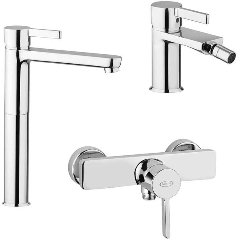 foto del prodotto set rubinetti fiamma lavabo alto bidet e doccia esterno jacuzzi rubinetteria